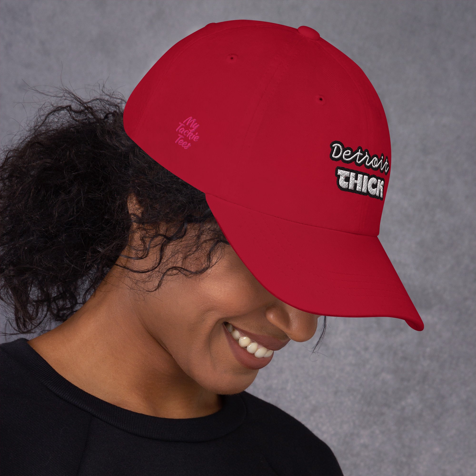 Detroit THICK embroidered bad hair day mom hat
