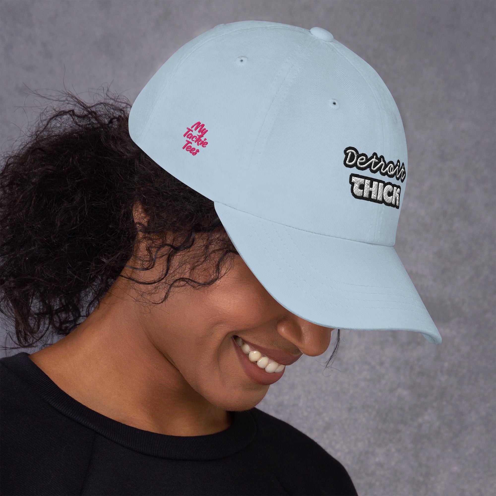 Detroit THICK embroidered bad hair day mom hat