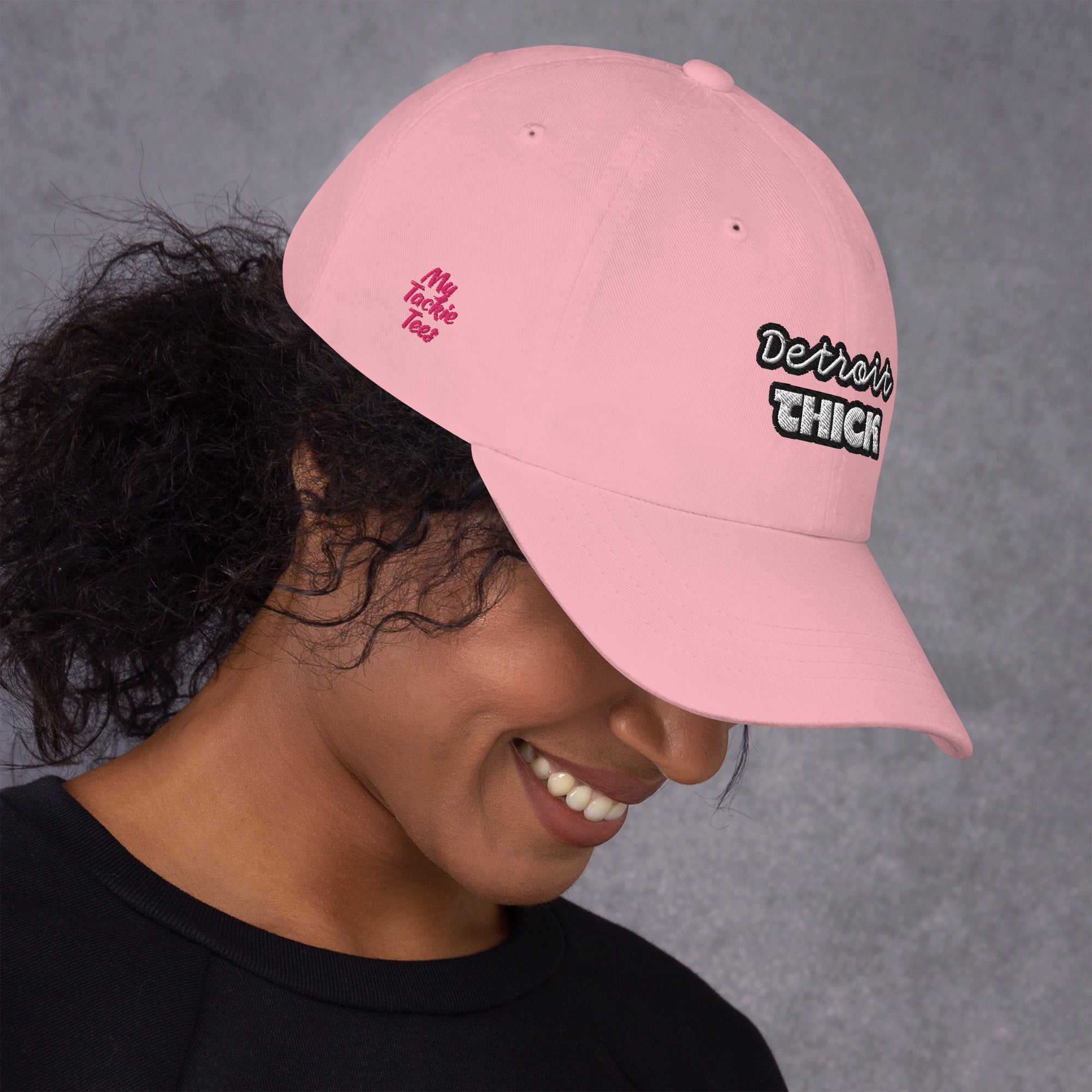 Detroit THICK embroidered bad hair day mom hat