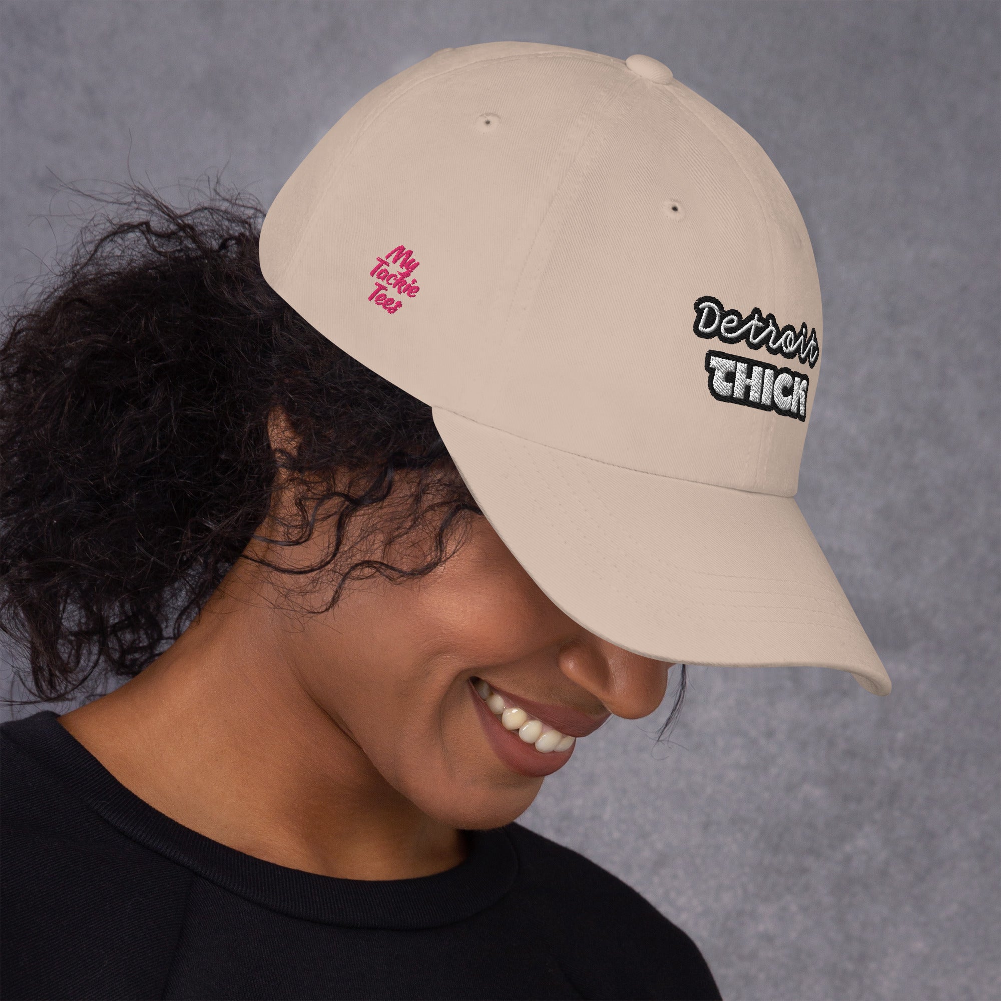Detroit THICK embroidered bad hair day mom hat