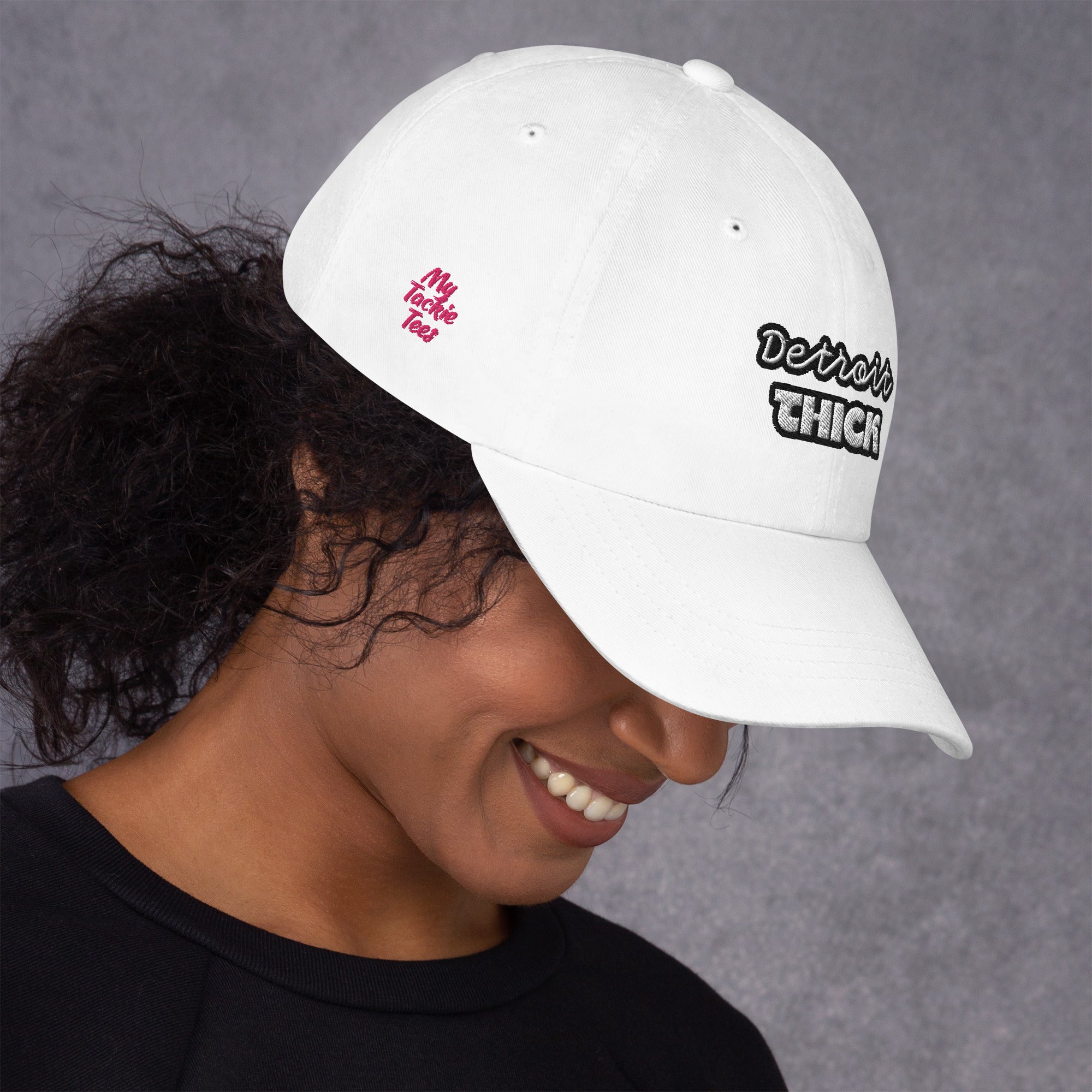 Detroit THICK embroidered bad hair day mom hat