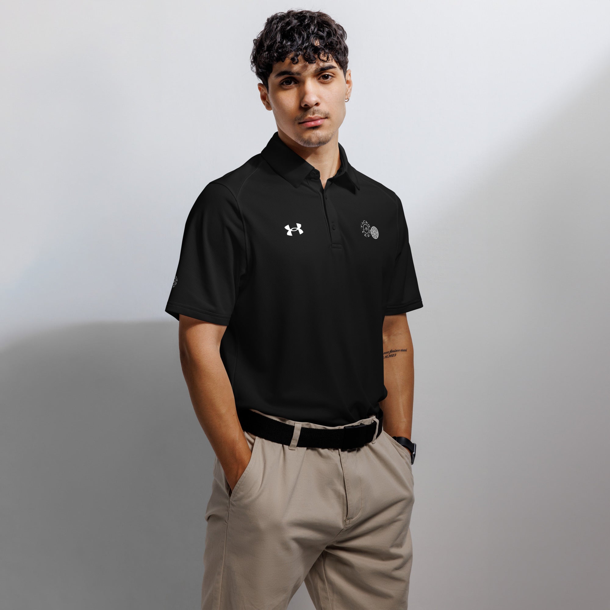 Under Armour® men's polo | signature embroidered