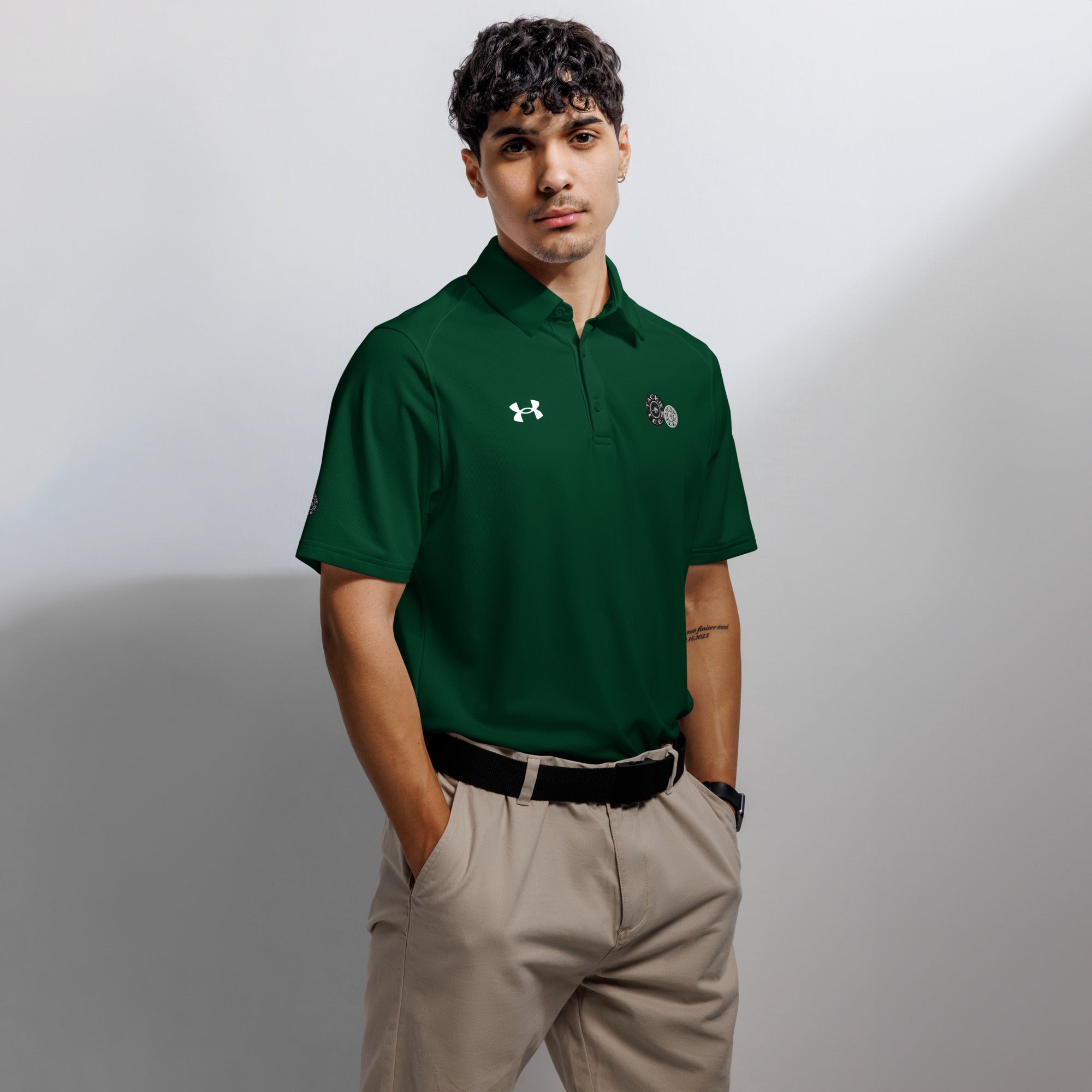 Under Armour® men's polo | signature embroidered