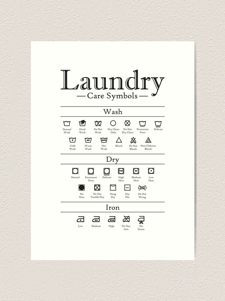 laundry care instructions.