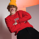 "Detroit Steady Boomin men's embroidered sweatshirt in [color] - premium comfort streetwear"