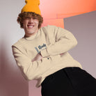 "Detroit Steady Boomin men's embroidered sweatshirt in [color] - premium comfort streetwear"