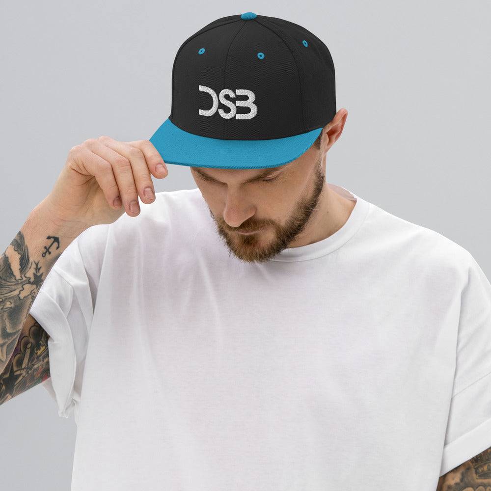 DSB white snapback hat (Detroit Steady Boomin)