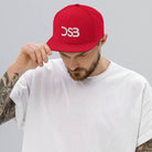DSB white snapback hat (Detroit Steady Boomin) My Tackie Tees, LLC®️
